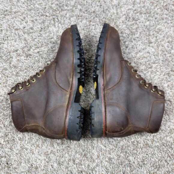 Chippewa L.L.Bean Katahdin Iron Works Brown Leather Boots Men’s 12 D USA - Picture 6 of 15